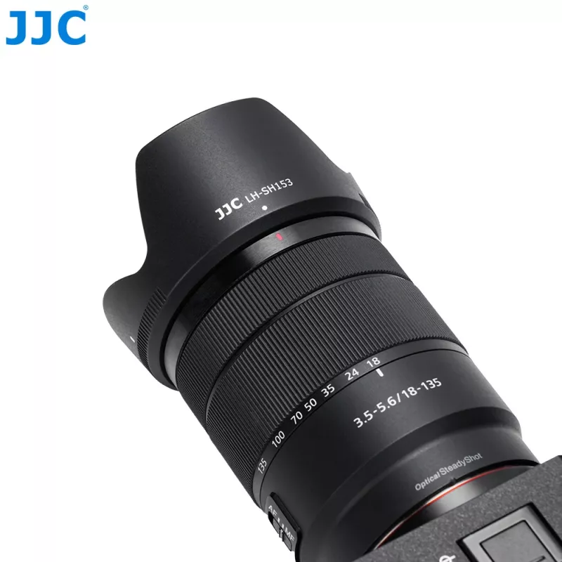 JJC ALC-SH153 paraluce a tulipano per Sony E 18-135mm F/3.5-5.6 OSS