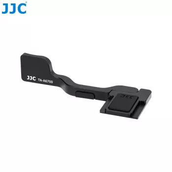 JJC TA-A6700 supporto per pollice per fotocamera Sony A6700 – lega di alluminio, montaggio su slitta flash, appoggio per pollice