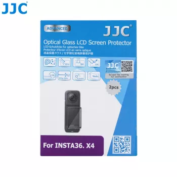 JJC 2x vetro temperato protezione schermo 9H per Insta360 X4 (GSP-X4K2)