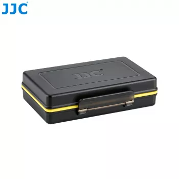 JJC custodia rigida organizer per Insta360 X4/X3 – organizer per batterie e schede di memoria (nero)
