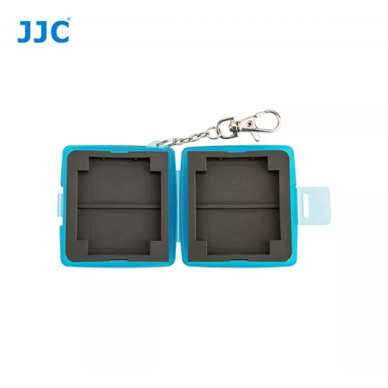 JJC custodia per schede di memoria per 4 schede SD / SDHC / SDXC - nero