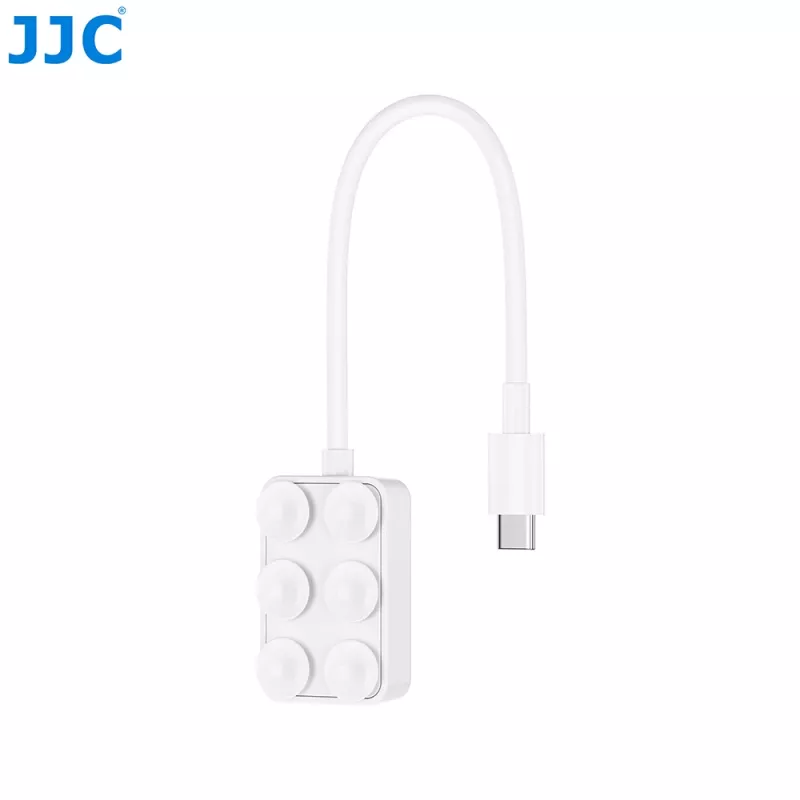 JJC PDB-UC lettore di schede micro SD USB-C con 2x porte USB-C, grigio spazio