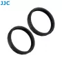 JJC 2x anello protettivo in silicone per obiettivo per DJI Osmo Action 5 Pro / 4 / 3 (nero)