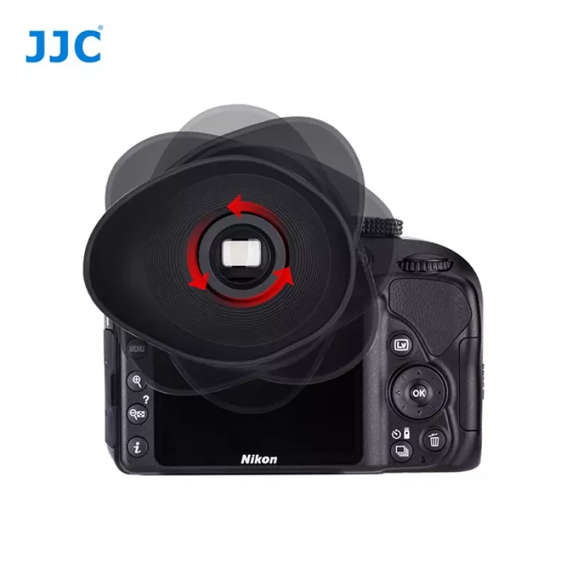 JJC conchiglia oculare EG per fotocamere Canon EOS DSLR (nero)