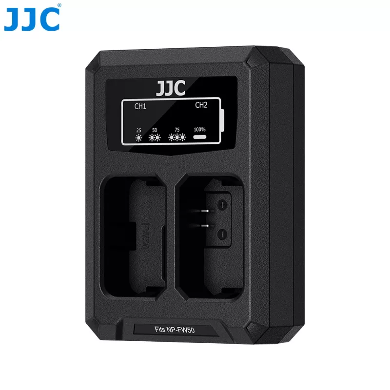 JJC caricabatterie dual USB-C per Sony NP-FW50 (DCH-FW50TC)