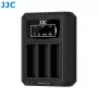 JJC caricabatterie triple USB per Ricoh DB-120 (3 slot) - DCH-DB120TC
