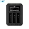 JJC caricabatterie triple USB per Ricoh DB-120 (3 slot) - DCH-DB120TC