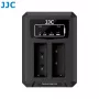 Caricabatterie USB doppio JJC per batterie Olympus BLS-1 BLS-5 BLS-50