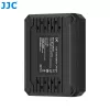 Caricabatterie USB doppio JJC per batterie Olympus BLS-1 BLS-5 BLS-50