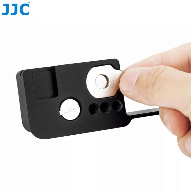 JJC gabbia video con 4 filetti da 1/4 di pollice-20 e slitta flash per Sony ZV-1F