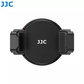 JJC MS-SPC1 supporto magnetico nero per smartphone con filetto da 1/4 di pollice e 2 supporti slitta flash per iPhone MagSafe