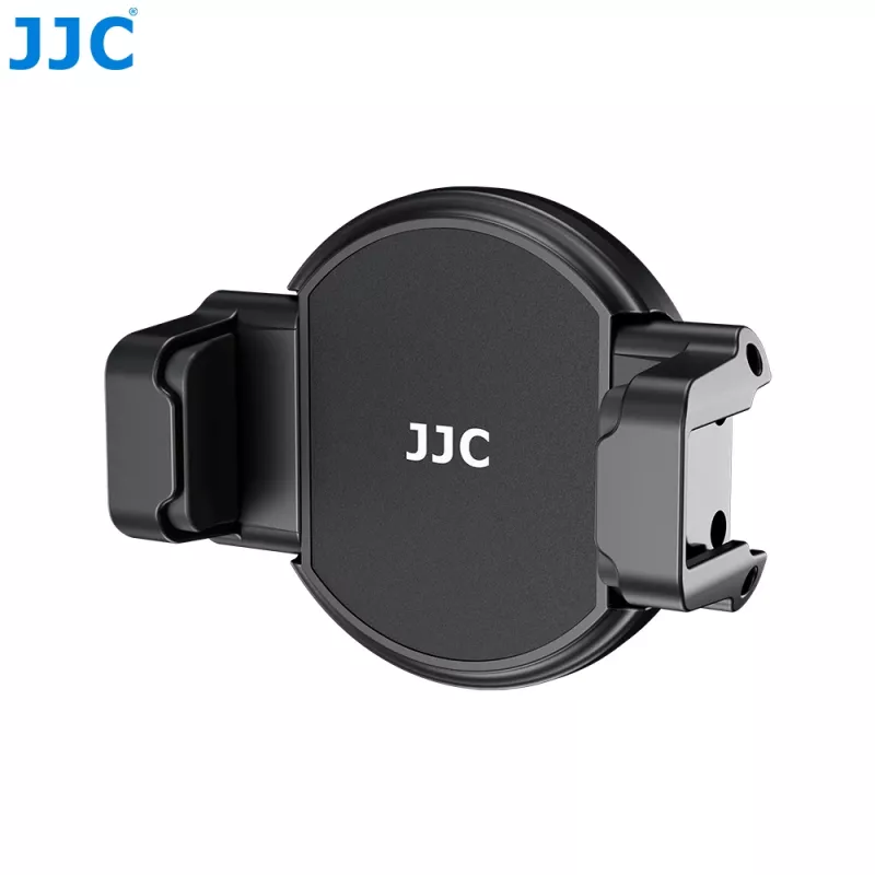 JJC MS-SPC1 supporto magnetico nero per smartphone con filetto da 1/4 di pollice e 2 supporti slitta flash per iPhone MagSafe