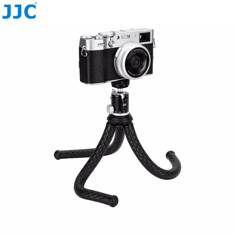 JJC BH-CM1 testa a sfera 3D in alluminio con filetto da 1/4 di pollice e scala per fotocamera