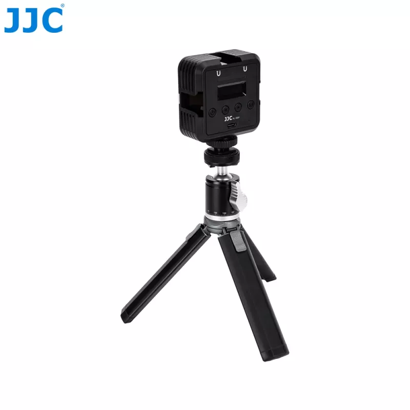 JJC BH-CM1 testa a sfera 3D in alluminio con filetto da 1/4 di pollice e scala per fotocamera