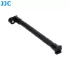 JJC braccio estensibile flessibile a collo d'oca con filetto da 1/4 di pollice e piede a slitta flash - nero