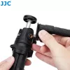 JJC braccio estensibile flessibile a collo d'oca con filetto da 1/4 di pollice e piede a slitta flash - nero