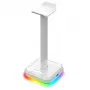 Redragon Scepter PRO HA300-W supporto per cuffie gaming con illuminazione RGB, bianco