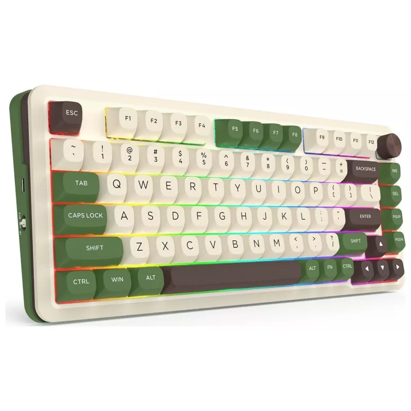 Redragon K681CGC-RGB-PRO Cyrus Tastiera meccanica 65% tri-mode, hot-swappable, switch rossi, RGB, nero