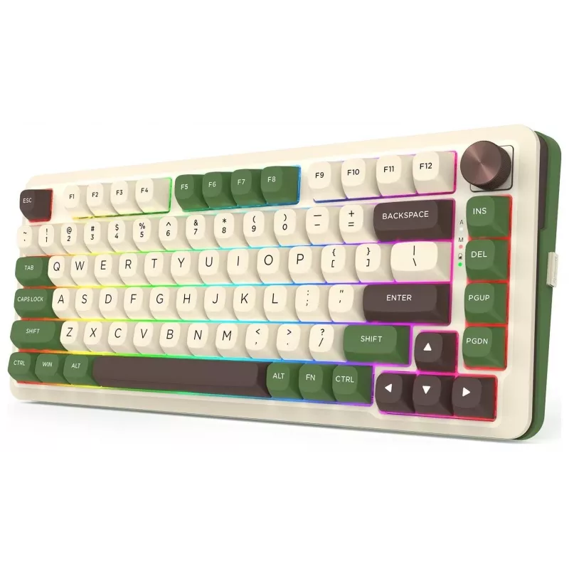 Redragon K681CGC-RGB-PRO Cyrus Tastiera meccanica 65% tri-mode, hot-swappable, switch rossi, RGB, nero