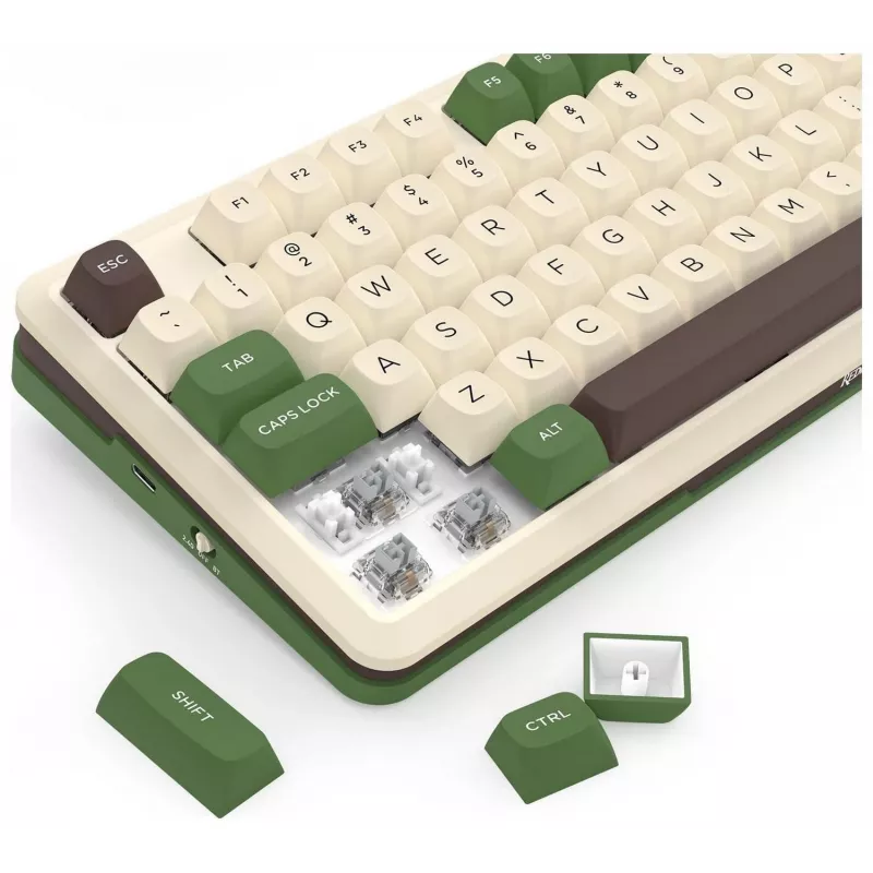 Redragon K681CGC-RGB-PRO Cyrus Tastiera meccanica 65% tri-mode, hot-swappable, switch rossi, RGB, nero