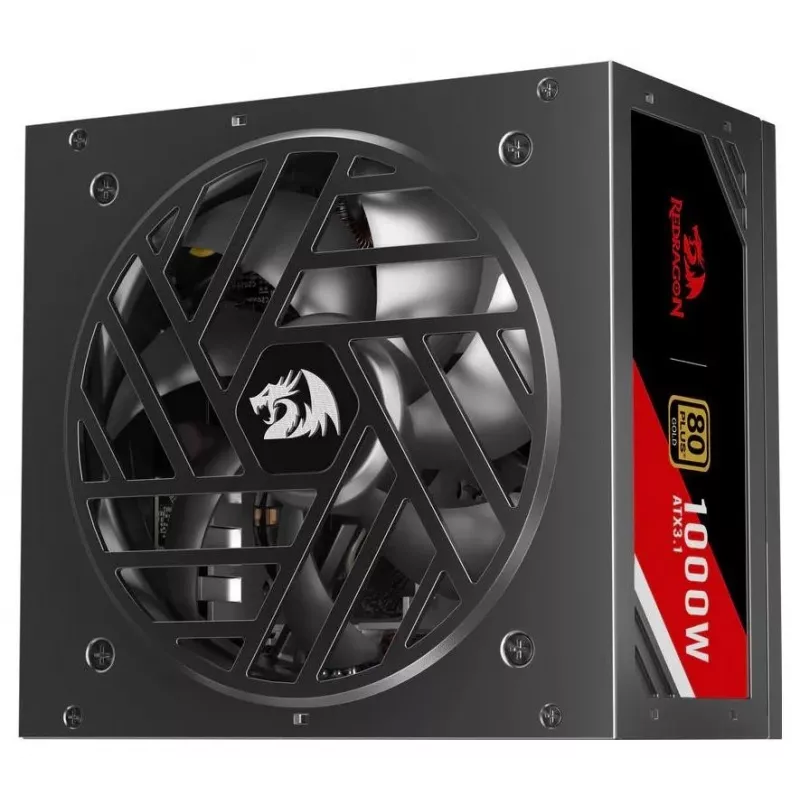 Redragon Master GC-MS03 Alimentatore 1000W, 80 PLUS Standard, ATX, non modulare, ventola 120mm, nero