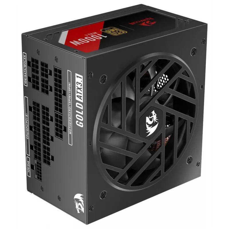 Redragon Master GC-MS03 Alimentatore 1000W, 80 PLUS Standard, ATX, non modulare, ventola 120mm, nero