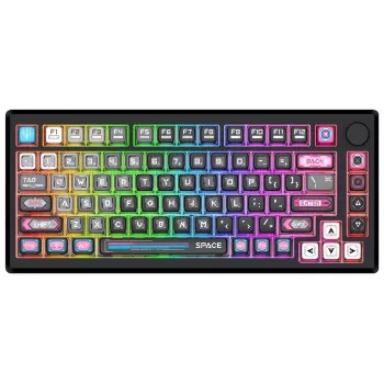 Redragon K732MC-RGB-PRO Uranus Pro 82 Tastiera meccanica 75%, hot-swappable, RGB, USB-C, nero