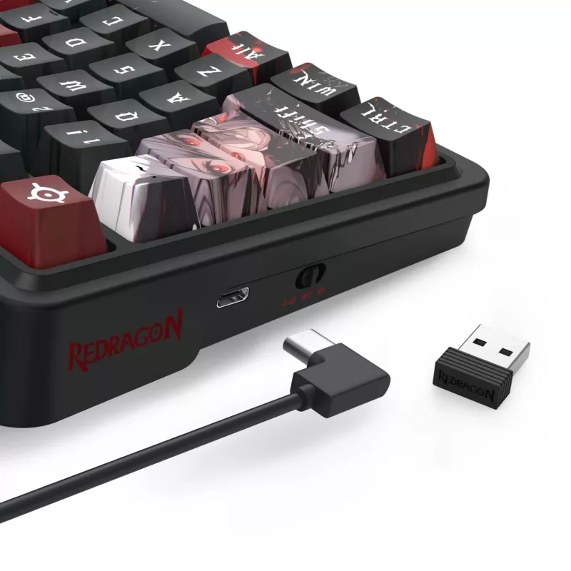 Redragon ARTEMIS PRO K719AK-RGB-PRO Tastiera meccanica da gaming 75% tri-mode
