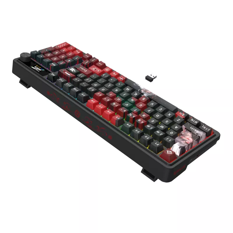 Redragon ARTEMIS PRO K719AK-RGB-PRO Tastiera meccanica da gaming 75% tri-mode