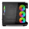 Redragon Vision ARGB GC-625-PRO Case gaming mid-tower, nero, vetro temperato, 4 ventole ARGB 120mm