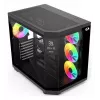 Redragon Vision ARGB GC-625-PRO Case gaming mid-tower, nero, vetro temperato, 4 ventole ARGB 120mm