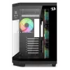 Redragon Vision ARGB GC-625-PRO Case gaming mid-tower, nero, vetro temperato, 4 ventole ARGB 120mm
