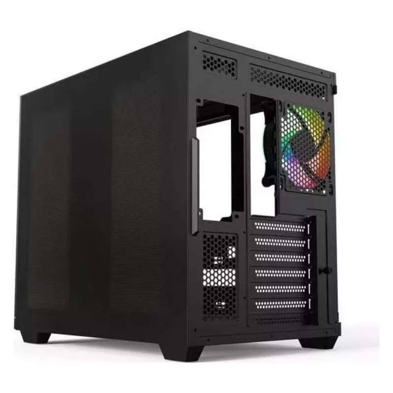 Redragon Vision ARGB GC-625-PRO Case gaming mid-tower, nero, vetro temperato, 4 ventole ARGB 120mm