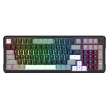 Redragon ARLOKKS QMK K742 Tastiera meccanica 75% tri-mode, hot-swappable, gasket mount, RGB, nero