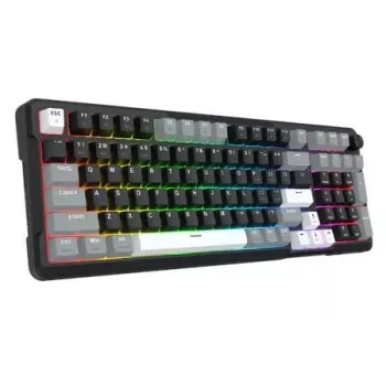 Redragon ARLOKKS QMK K742 Tastiera meccanica 75% tri-mode, hot-swappable, gasket mount, RGB, nero
