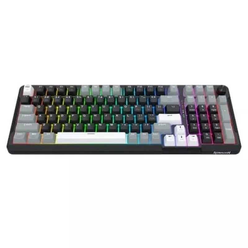 Redragon ARLOKKS QMK K742 Tastiera meccanica 75% tri-mode, hot-swappable, gasket mount, RGB, nero