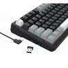 Redragon ARLOKKS QMK K742 Tastiera meccanica 75% tri-mode, hot-swappable, gasket mount, RGB, nero