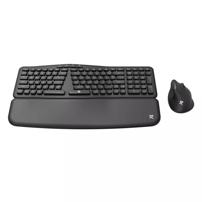 Redragon BS-7162 MAX Combo tastiera e mouse verticale wireless, 2,4 GHz, nero