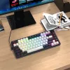 Redragon Ucal Magnetic K673WB-RGB-M Tastiera meccanica da gaming 75% tri-mode, bianco/nero
