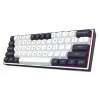 Redragon ALCOR QMK K717WB-RGB-PRO Tastiera meccanica, layout 75%, tri-mode, hot-swappable, bianco/nero
