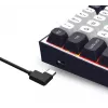 Redragon ALCOR QMK K717WB-RGB-PRO Tastiera meccanica, layout 75%, tri-mode, hot-swappable, bianco/nero