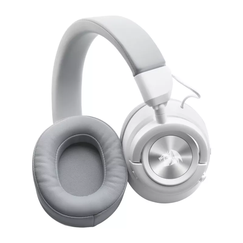 Redragon Spectra Pro H889WG Cuffie gaming wireless over-ear, 7.1 virtuale, bianco