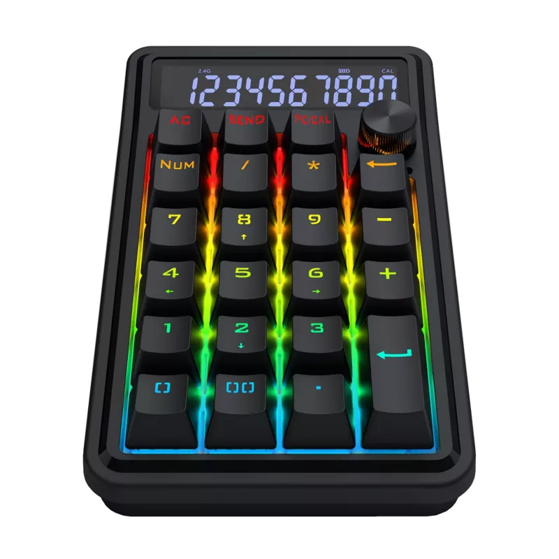 Redragon Cove K733-RGB-WL Tastiera meccanica 60% tri-mode, hot-swappable, RGB, nero