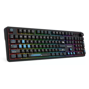Redragon Volcano K526BB-WL Tastiera gaming a membrana wireless, retroilluminata, nera