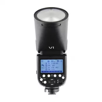 Godox V1-N flash con testa rotonda per fotocamere Nikon