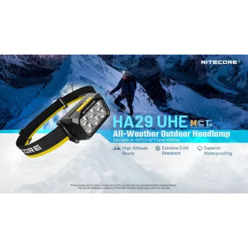 Nitecore HA29 UHE torcia frontale 1200 lumen