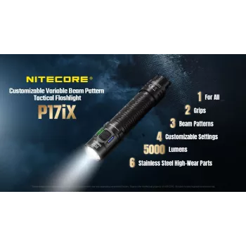 Nitecore P17iX torcia tattica 4000 lumen USB-C ricaricabile