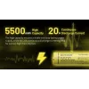 Nitecore NL2155HP 21700 batteria ricaricabile Li-ion 5500mAh 3.6V Button Top Protected