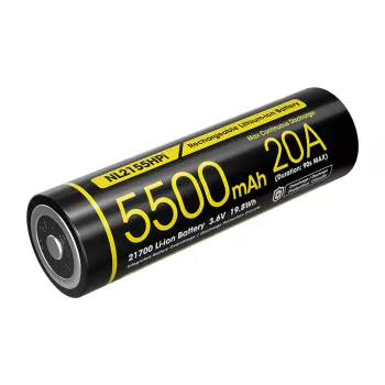 Nitecore 21700 batteria ricaricabile Li-ion 5500mAh 20A 3,6V Button Top