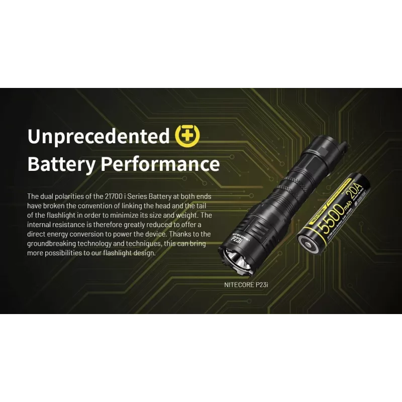 Nitecore 21700 batteria ricaricabile Li-ion 5500mAh 20A 3,6V Button Top